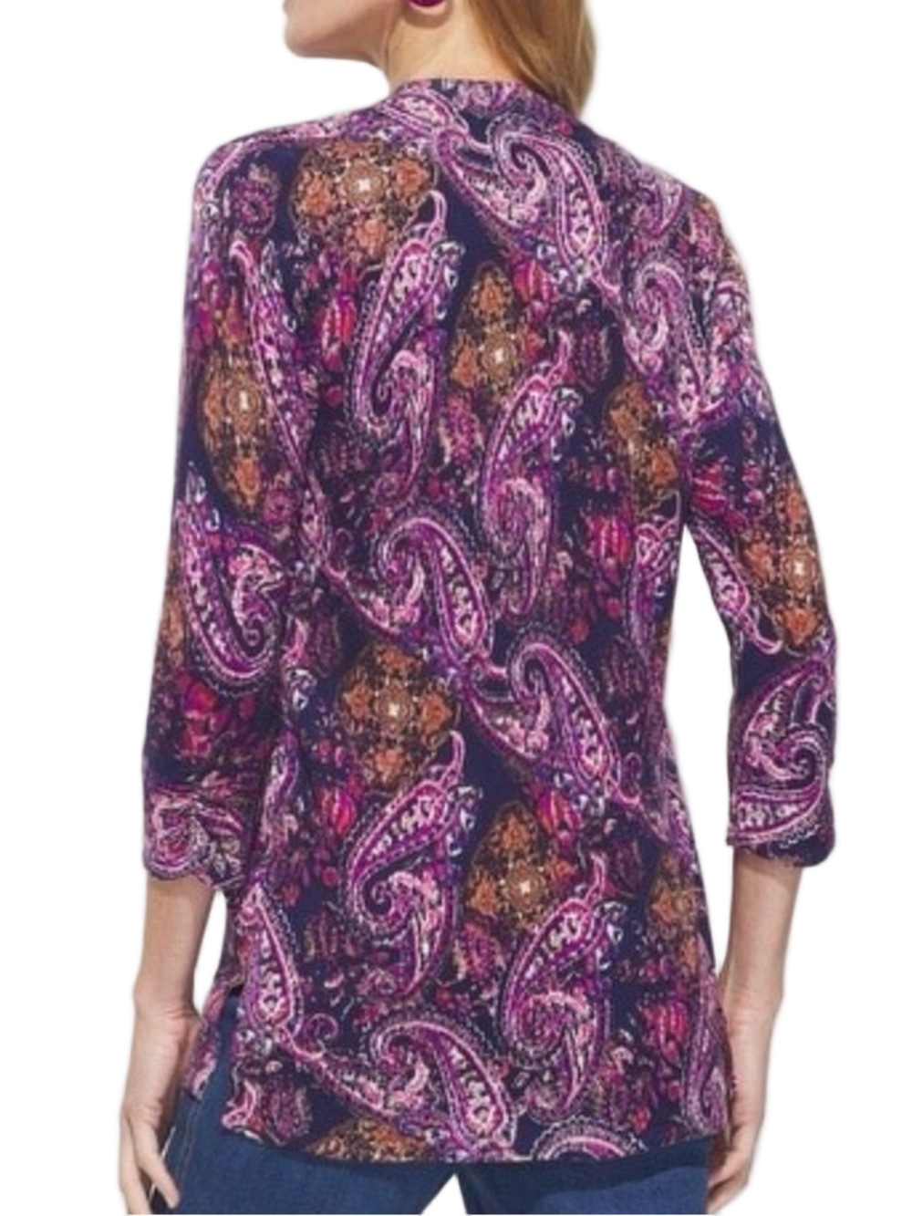 17. NWT WOMENS CHICO’S 4/XXL DETAIL SWEATER - Picture 4 of 4